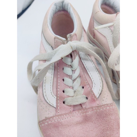 Girls Vans 500714 Old Skool Pale Pink Low Top Skate Sneakers Shoes Size 11.5 Kid - Picture 11 of 12